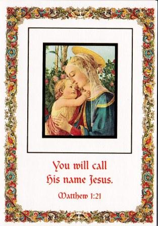 You will call his neme Jesus